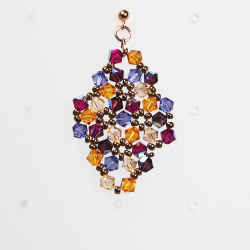 Pierces - Rose Gold filled 14K - Earrings Rhombus Malvina - Pierces - Rose Gold filled 14K - Rose Gold filled 14K